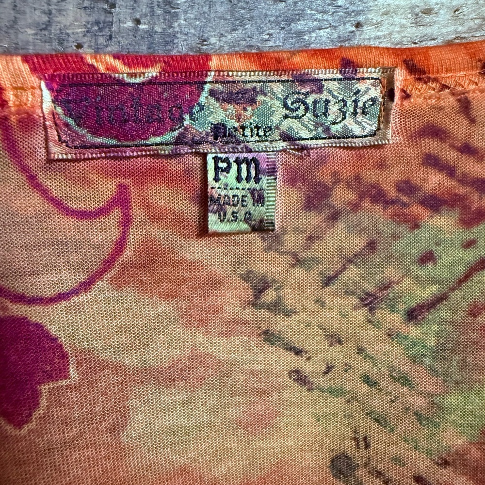 Colorful Vintage Tie-Dye Top - Picture 3 of 3